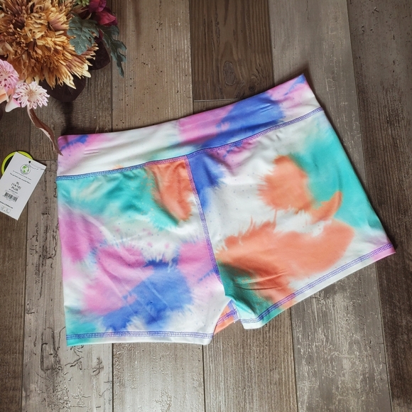 NWT Athletic Works Girls Active Tumble Short Size XL 14/16 Multicolor Tie-Dye - Picture 13 of 13